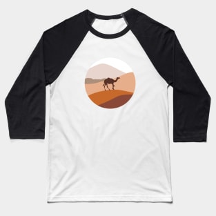 Mountain Desert Minimalist Art Baseball T-Shirt